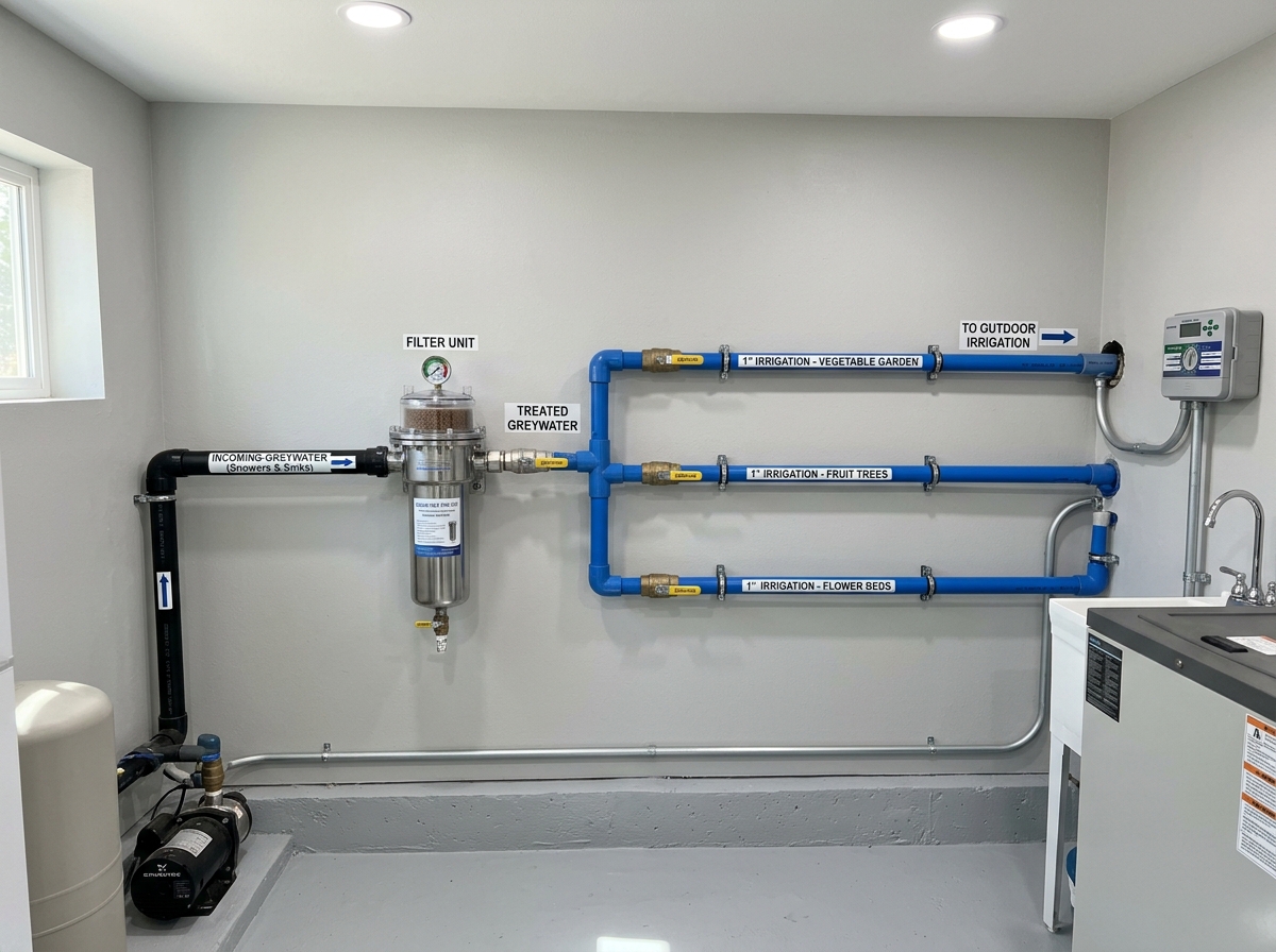 SIX7 greywater system installation in Colombo - eco plumbing