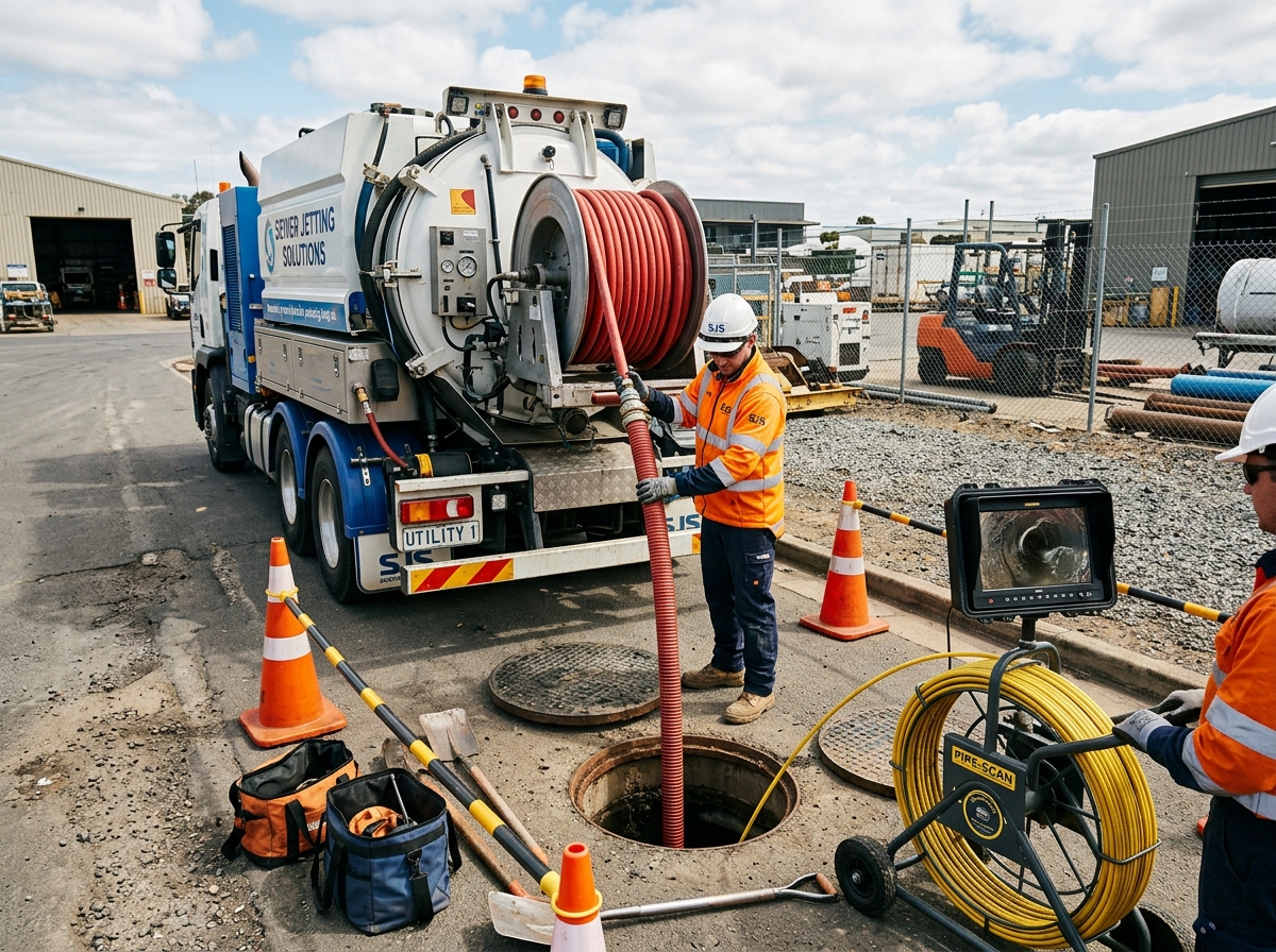 SIX7 sewer cleaning service in Colombo - main line jetting